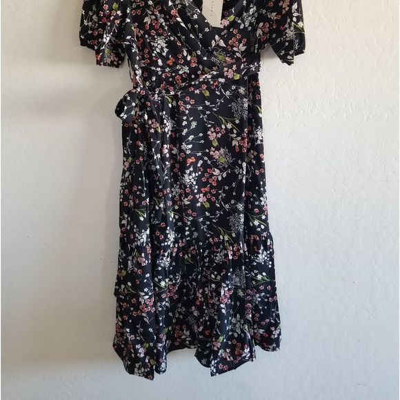 Reborn J black floral midi dress - Picture 7 of 8